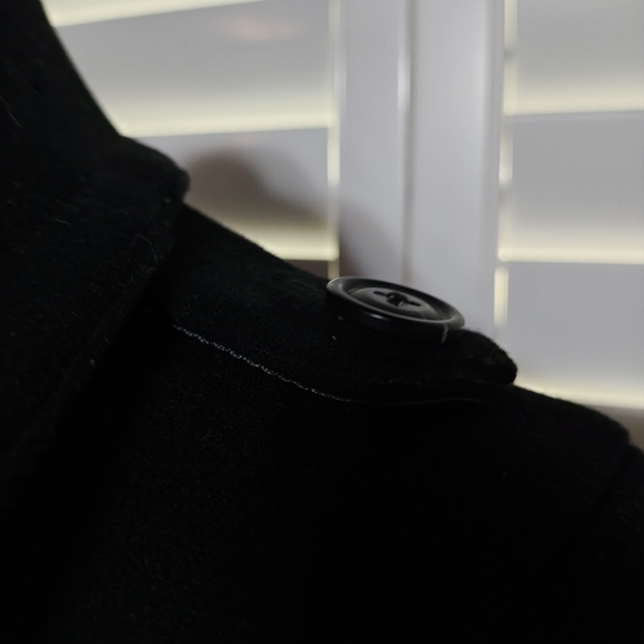 J. Crew Women's Black Double-Breasted Peacoat - Picture 4 of 5